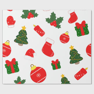 Papier Cadeau Modèle de souvenir de Noël joyeux