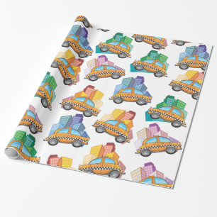 Papier Cadeau Modèle de taxi de NYC