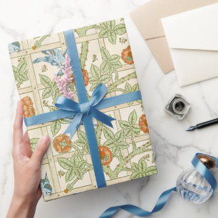 Papier Cadeau Modèle de treillis sans couture de William Morris