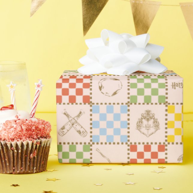 PAPIER CADEAU MODÈLE DE VÉRIFICATEUR D'ÉQUIPE QUIDDITCH™ HOGWART (Fête d'anniversaire)