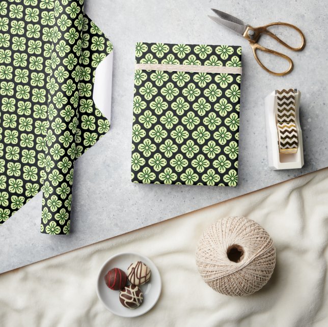 Papier Cadeau Modèle floral (Artisanat)