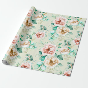 Papier Cadeau Modèle floral