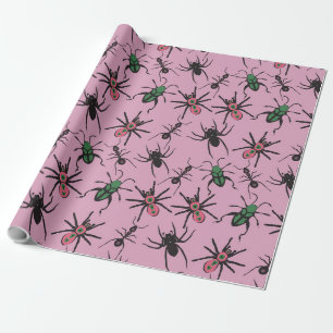 Papier Cadeau Modèle floral coloré