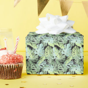 Papier Cadeau Modèle floral de la jungle