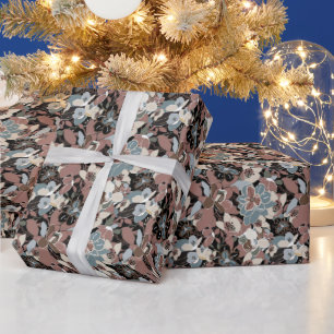 Papier Cadeau Modèle floral de Magnolia