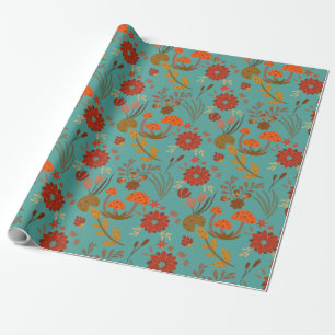 Papier Cadeau Modèle floral unique