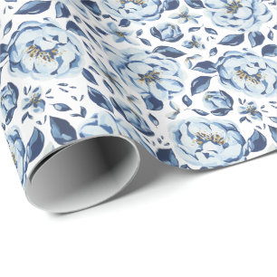 Papier Cadeau Modèle Floral Vintage