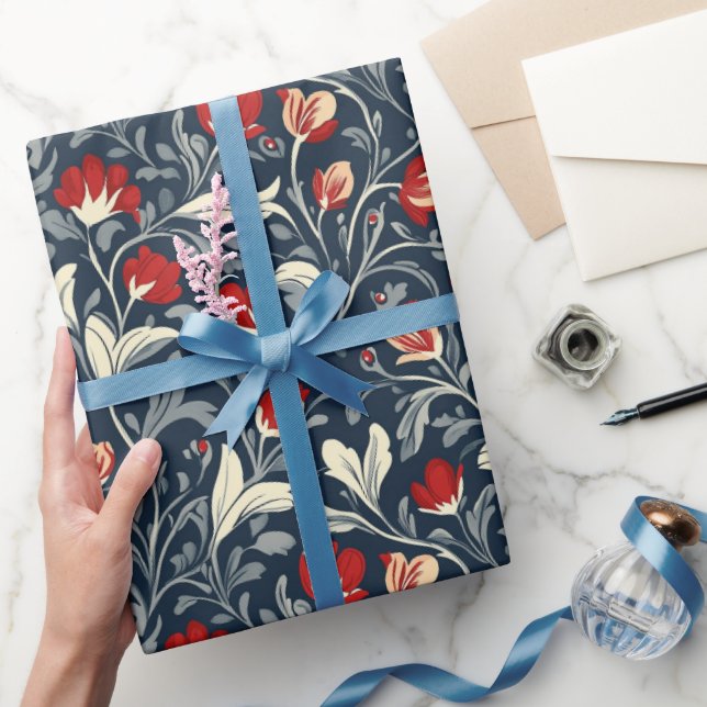 Papier Cadeau Modèle Floral William Morris (Cadeaux)