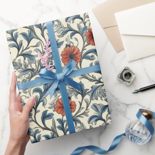 Papier Cadeau Modèle Floral William Morris (Cadeaux)