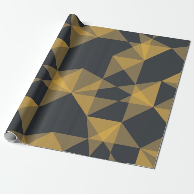 Papier Cadeau Modern, abstract, urban geometric triangle pattern (Déroulé)