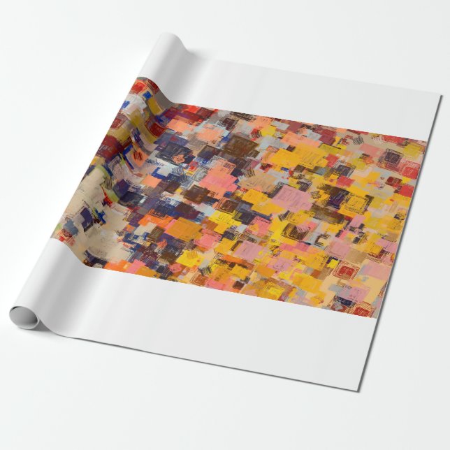 Papier Cadeau Modern art drawing. Digital texture wallpaper. Art (Déroulé)