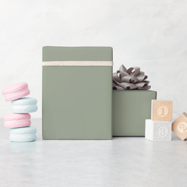 Papier Cadeau Modern Elegant Sage Green Wedding Birthday Party (Baby Shower)