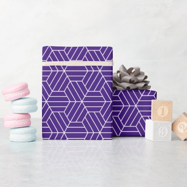 Papier Cadeau Moderne Chic Vintage Fête d'Anniversaire (Baby Shower)