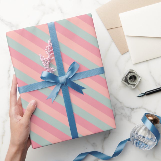 Papier Cadeau Moderne Élégant Vierge Modèle Plain Personnalisé (Cadeaux)