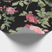 Moderne Floral rose Rose noir