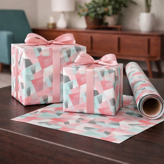 Papier Cadeau Moderne Géométrique Abstrait (Créateur téléchargé)