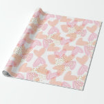 Papier Cadeau Moderne Girly Love Hearts Gold Parties scintillant<br><div class="desc">Modern Girly Love Hearts Gold Parties scintillant Mariage Wrapping Papier présente des coeurs d'amour romantique assez fantaisiste en rose et pêche sur un arrière - plan blanc accentué de parties scintillant or. Conçu par ©Evco Studio www.zazzle.com/store/evcostudio</div>