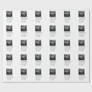 Papier Cadeau Moderne heureux 40e anniversaire ajouter nom date 