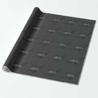 Moderne Monogramme Gris Uni Tendance