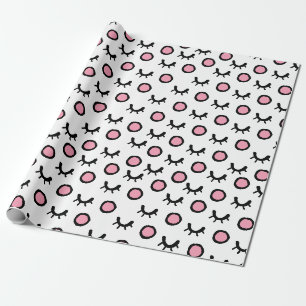 Papier Cadeau Moderne tendance scandinave motif à points yeux fe