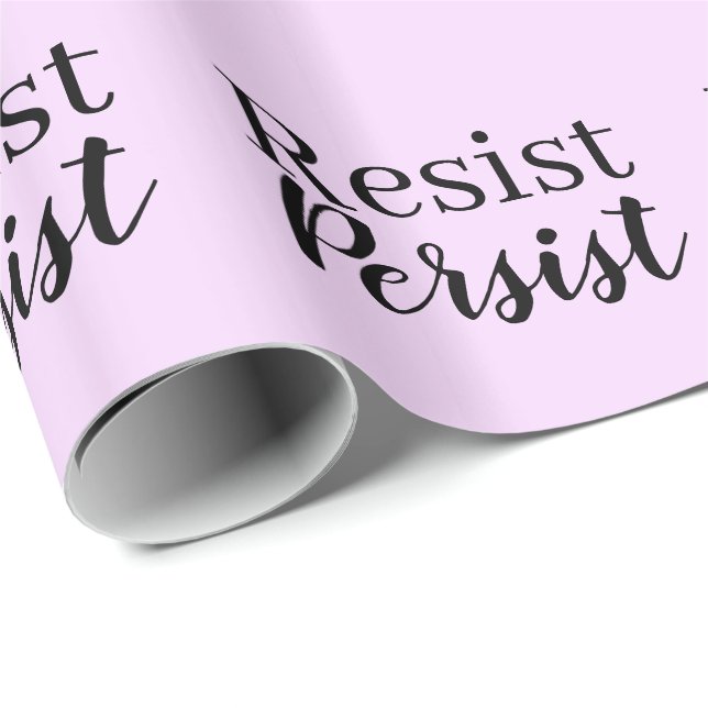Papier Cadeau Modernes élégants résistent persistent citation (Coin rond)