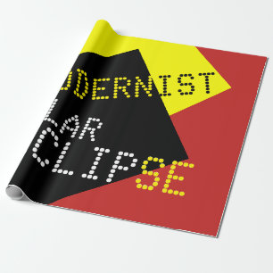 Papier Cadeau Modernist Solar Eclipse Funny personnalisable
