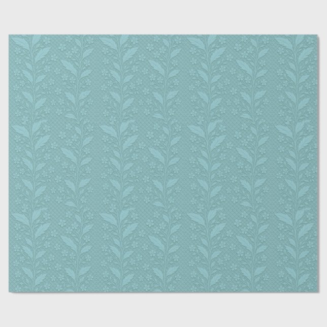 Papier Cadeau  Modest Forget-Me-Nots, by Natasha Us   (Plat)