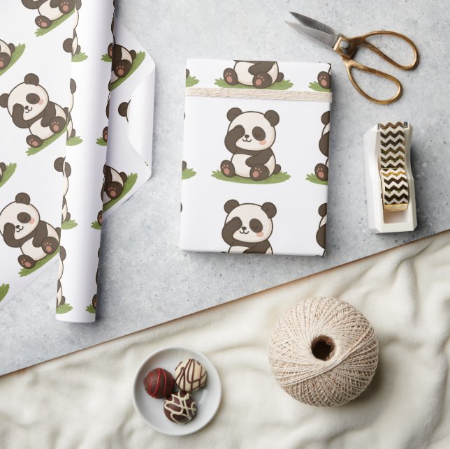 Papier Cadeau Moment Shy Panda (Artisanat)