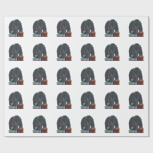 Papier Cadeau Momma Bear Arc-en-ciel Design de T-shirt avec Grav