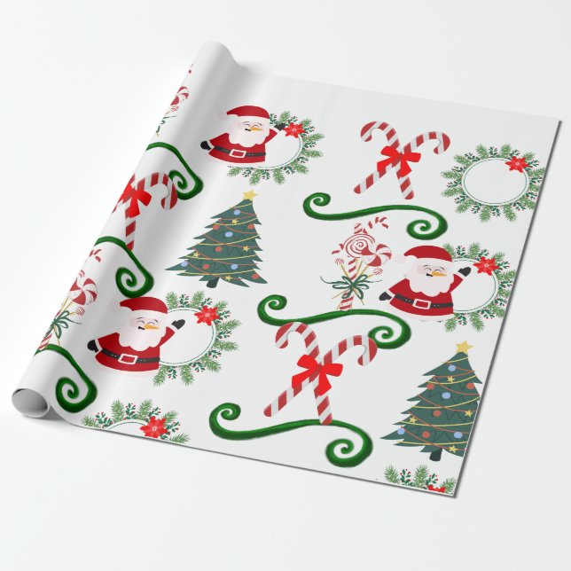 Papier Cadeau Mon plaisir Père Noël (Déroulé)