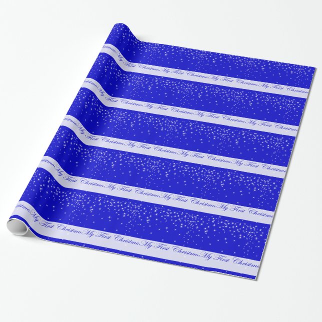 Papier Cadeau Mon premier emballage de Noël (Déroulé)