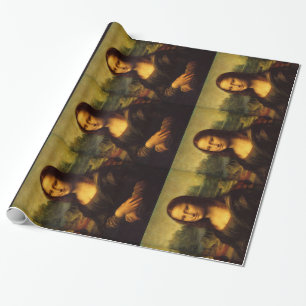 Papier Cadeau Mona Lisa de Leonardo da Vinci