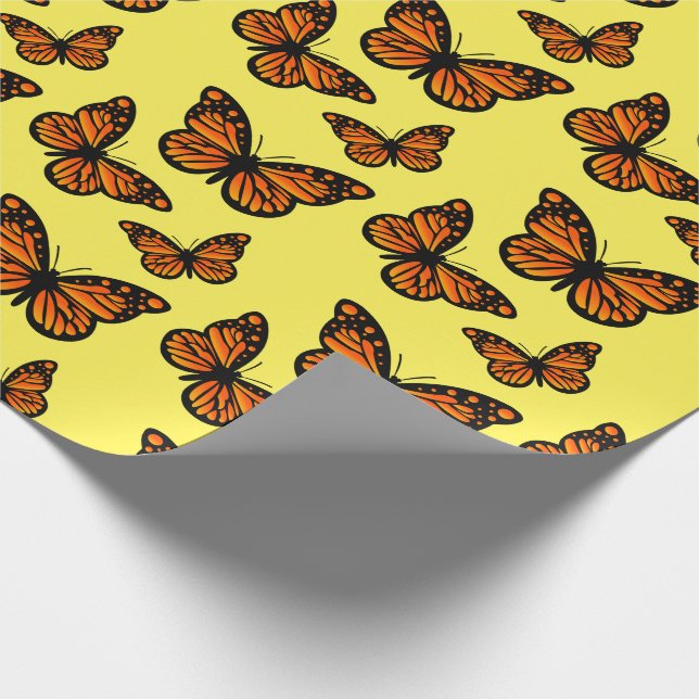 Papier Cadeau Monarch Papillon Design - Papier d'enveloppement m (Coin)