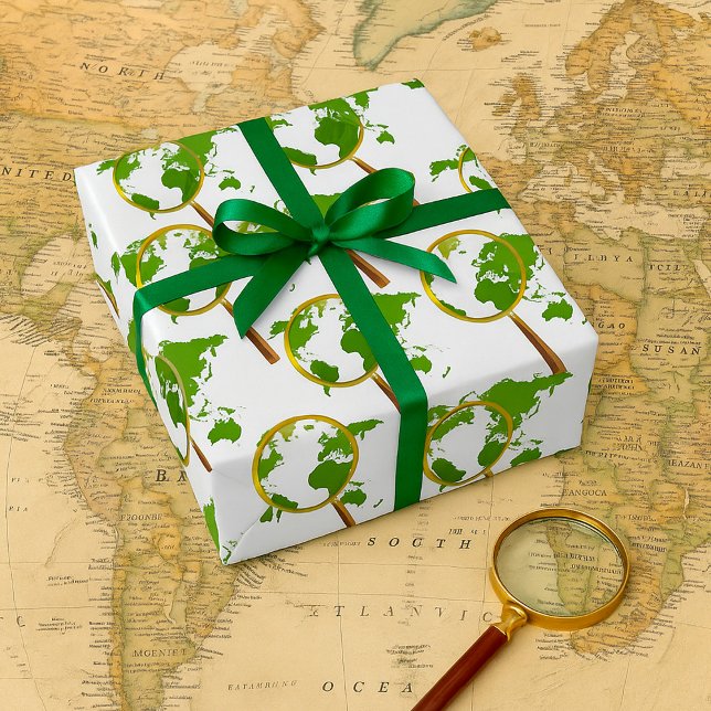 Papier Cadeau Monde vert (Créateur téléchargé)