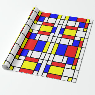 Papier Cadeau Mondrian a inspiré