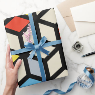 Papier Cadeau Mondrian Mania Retro