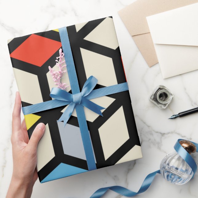 Papier Cadeau Mondrian Mania Retro (Cadeaux)