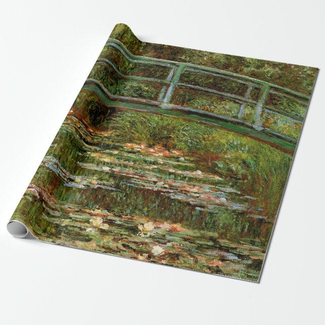 Papier Cadeau Monet Pont Japonais de Giverny (Déroulé)