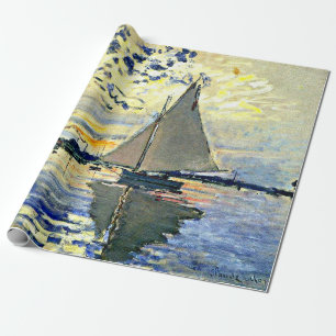 Papier Cadeau Monet - Voilier au Petit Gennevilliers