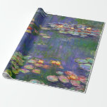 Papier Cadeau Monet Water Lilies Chef-d'oeuvre Peinture<br><div class="desc">Monet Water Lilies - Ce tableau Monet classique a été peint par Claude Monet en 1916. Il fait partie de sa célèbre collection de nénuphars où il peint dans son jardin à Giverney,  France. Un tableau de chef-d'oeuvre.</div>