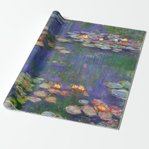 Papier Cadeau Monet Water Lilies Chef-d'oeuvre Peinture