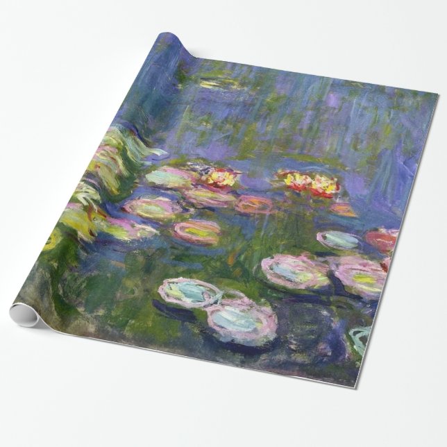 Papier Cadeau Monet Water Lilies Fine Art (1916) (Déroulé)