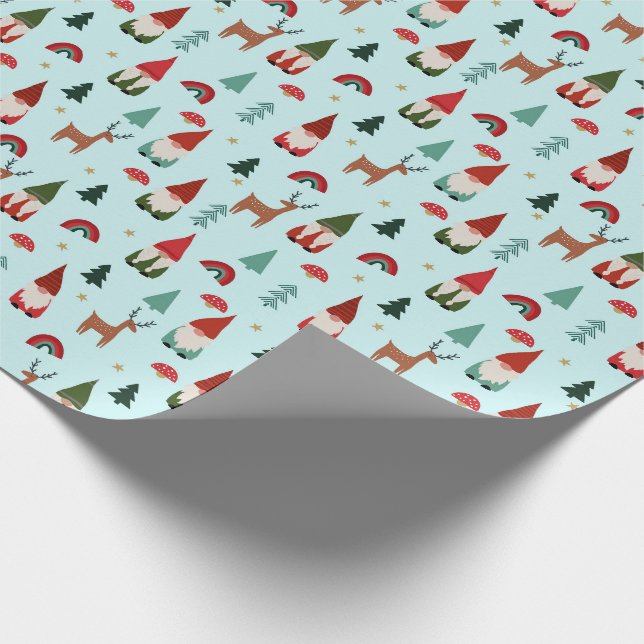 Papier Cadeau Monnaie de Noël Gnomes (Coin)