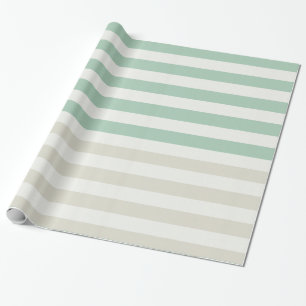 Papier Cadeau Monnaie, Pale et White Stripes Anniversaire