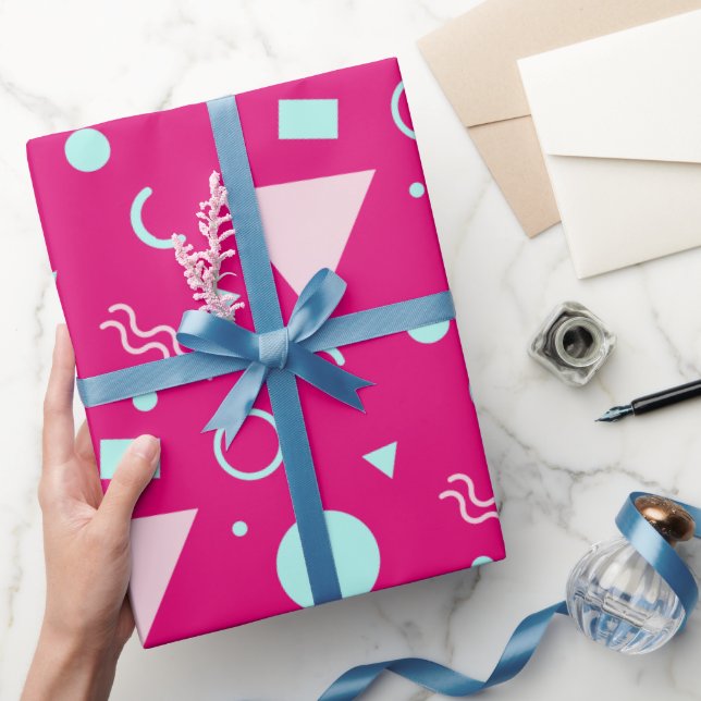 Papier Cadeau Monogramme Décoratif Tendance Amour Enterrement de (Cadeaux)