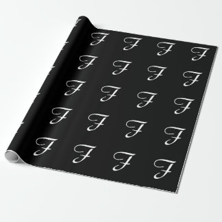 PAPIER CADEAU MONOGRAMME F