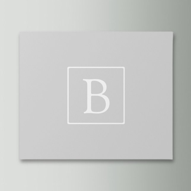 Papier Cadeau Monogramme simple gris clair (Créateur téléchargé)