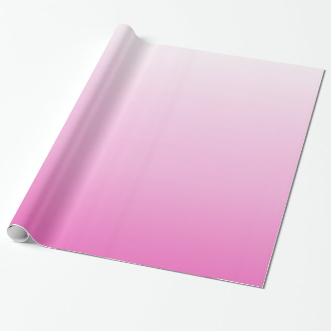 Papier Cadeau monogrammes chic clignotant rose ombre magenta (Déroulé)