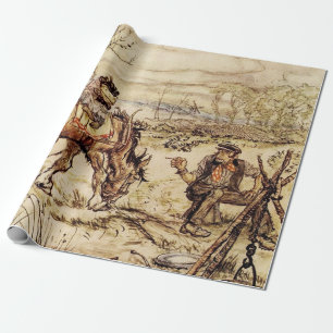Papier Cadeau Monsieur Toad et la Gitane par Arthur Rackham