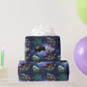 Papier Cadeau Monster Jam - Anniversaire Invasion Alien